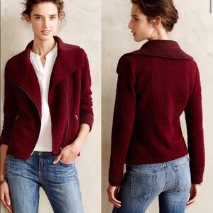 Anthropologie burgundy jacket